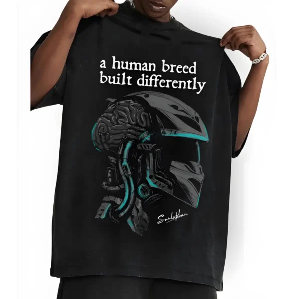 A Human Breed Built Differently Oversize Tshirt